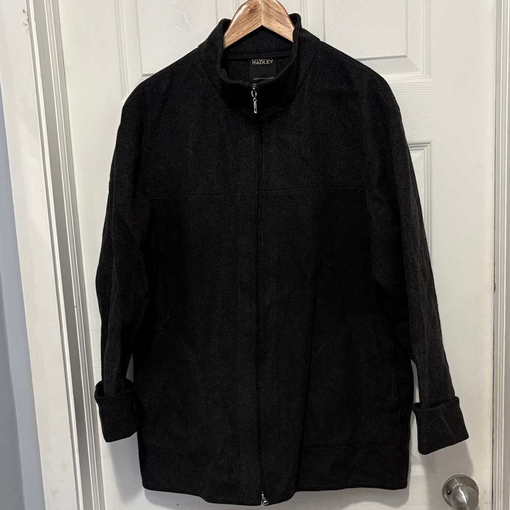 Hilary Radley charcoal grey jacket